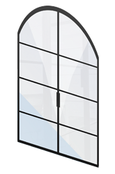 drzwi z łukiem loftowe